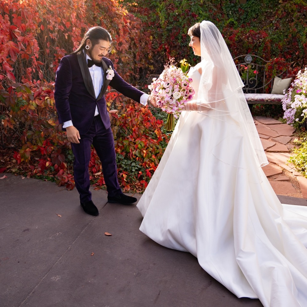 Ivory 2 tier bridal veil - Brand Bel Aire Bridal Veil - V7121